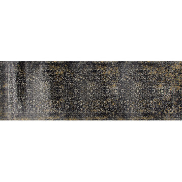 Karelia Inheritance Rug, Dark Gray, 2'7"x8'1" Runner