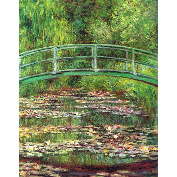 The Waterlily Pond with the Japanese Bridge by Claude Monet, premium wall decal