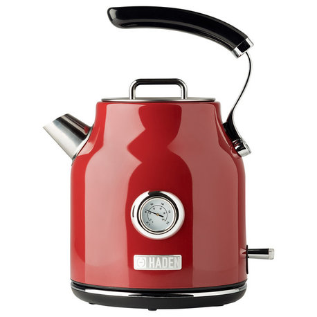 Haden Dorset 1.7 Liter Stainless Steel Electric Kettle, Red, Kettle