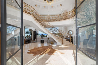 Inspiration for a coastal staircase remodel in San Diego