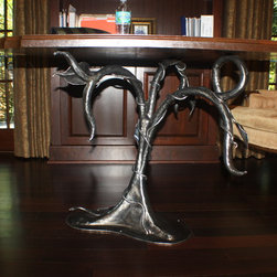 Hand Forged Office table base and bar - Products