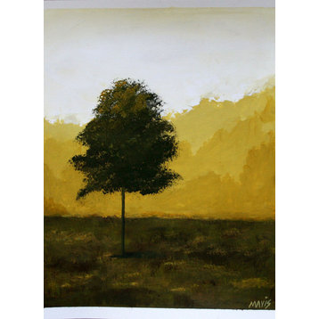 "Tree II" Original Landscape Painting Lone Tree Series