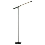 Pablo - Brazo Floor Lamp, Black - Brazo's precision machined aluminum construction allows for optimal task lighting control with 360� adjustability and 90� tilt. Brazo features a luminous and energy efficient LED light source which can be dialed to any desired beam spread and brightness depending on the task.