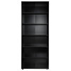 Pierce 5-Shelf Bookcase in Black