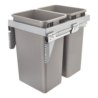 Rev-A-Shelf 35 Qt Under Sink Pull-Out Trash Can Replacement, RV-35-52