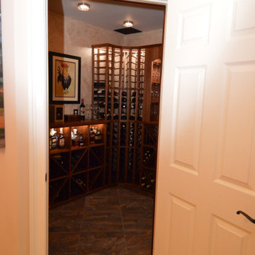 Entryway to the Residential Wine Cellar Completed by Harvest Custom Wine Cellars