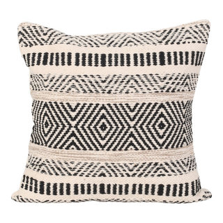 Buy 18 Inch Gray Ivory Peach Throw Pillow Cover Tribal Boho Woven Pillowcase