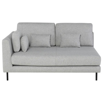 Gigi Linen Fabric Modular Sofa Left