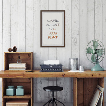 "Cafe Au Lait S'il Vous Plait" Framed Painting Print