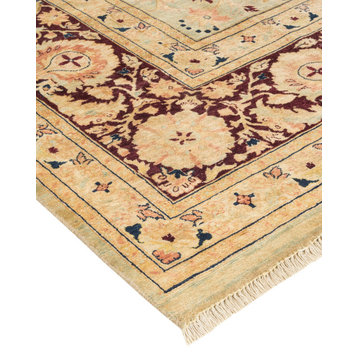 Olivia, One-of-a-Kind Hand-Knotted Area Rug Green, 8'0"x10'1"