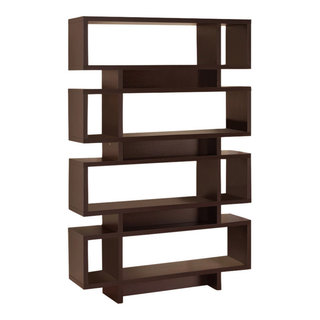 Benzara BM156243 Stupendous Wooden Bookcase With Open Shelves