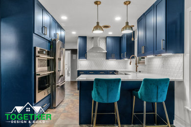 Example of a kitchen design in Austin