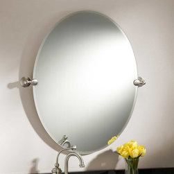 31" Seattle Oval Tilting Mirror - Bathroom Mirrors