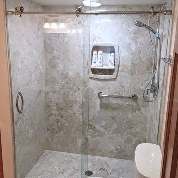 Frameless Slider Shower Glass