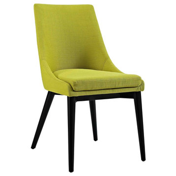 Viscount Upholstered Fabric Dining Side Chair, Wheatgrass