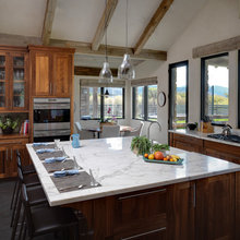 kitchen w/ cement floor
