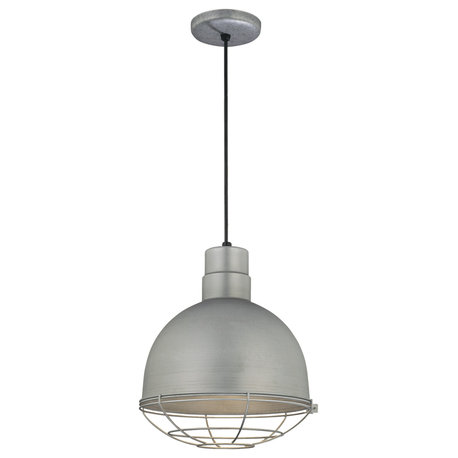 Millennium RDBC12-GA One Light Pendant, Galvanized Finish