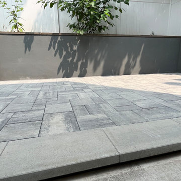 Modern Residential 2-Family Backyard Patio