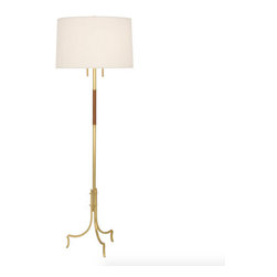 Robert Abbey Brass Francesco Floor Lamp - Floor Lamps