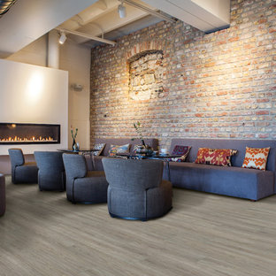 Idéer för funkis vardagsrum, med vinylgolv