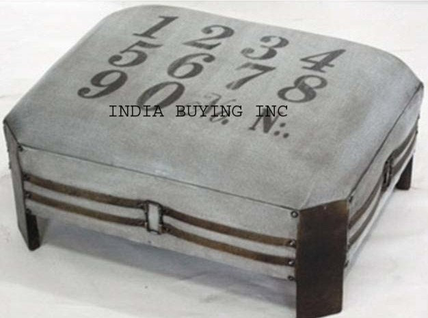 Industrial leather and canvas furniture from India buying inc