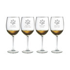 Dog Wisdom 4-Piece Wine Glass Set