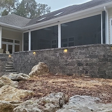 Backyard Raised Patio