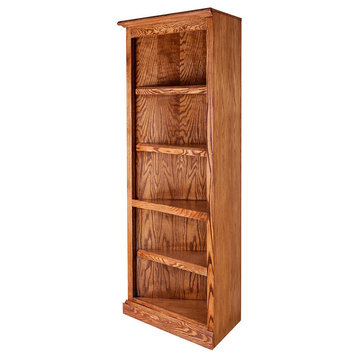Mission Oak Corner Bookcase, Ebony Alder
