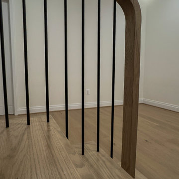 Project #144 | Slightly Curved Transitional Staircase