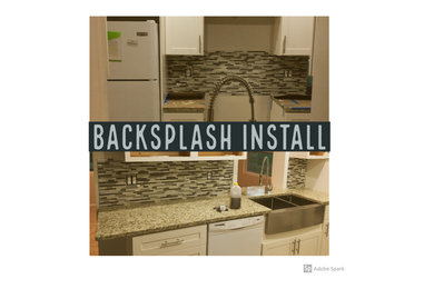 Backsplash Install