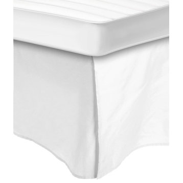 300 Thread Count Egyptian Cotton Bed Skirt, White, Twin
