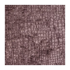 Dark Purple Alligator Print Shiny Woven Velvet Upholstery Fabric By The Yard