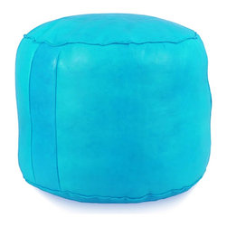 Tabouret Fez Pouf in Sky Blue - Floor Pillows And Poufs