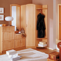 Alice Corner Hall Unit | Beech - Closet Organizers