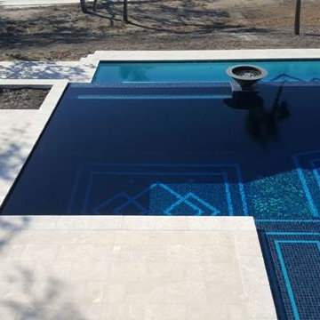 Luxury All Tile Steel Blue Pool & Spa
