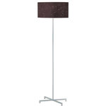 Lite Source - Lite Source LSF-81362 Hemsk - One Light Floor Lamp - Hemsk One Light Floor Lamp Silver Coffee Laser Cut Suede Shade *UL Approved: YES *Energy Star Qualified: n/a  *ADA Certified: n/a  *Number of Lights: Lamp: 1-*Wattage:100w A19 Medium Base bulb(s) *Bulb Included:No *Bulb Type:A19 Medium Base *Finish Type:Silver