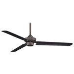 Minka Aire - Minka Aire Steal 54" Ceiling Fan F729-GM - 54" Ceiling Fan from Steal collection in Gun Metal finish. No bulbs included. 54" 3-Blade Ceiling Fan in Gun Metal Finish with Gun Metal Blades No UL Availability at this time.