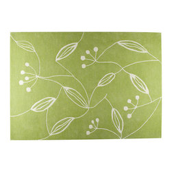 Mat The Basics - Mat The Basics Flora Green Rug - Rugs
