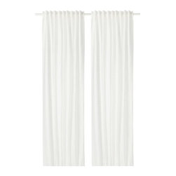 AINA Rideaux, 2 pi&egrave;ces, blanc - Curtains