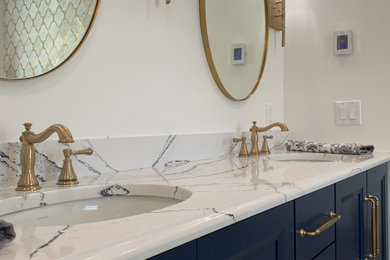 Inspiration for a contemporary bathroom remodel in Philadelphia