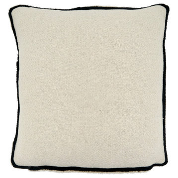 Reversible Design Pillow Cover, 18"x18", Black/White