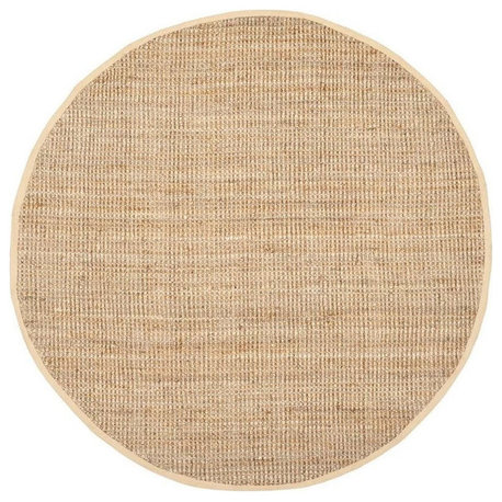 Safavieh Natural Fiber Collection NF747 Rug, Natural, 5' Round