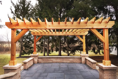 Patio with Firepit & Pergola