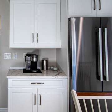 Greenfield Cabinetry White Kitchen, Office Area and Pantry Storage