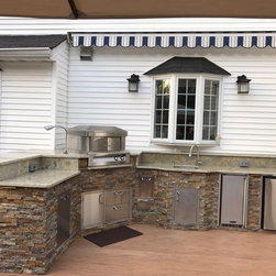 Transitional Outdoor Kitchen - Outdoor Refrigerators