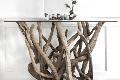 Natural Driftwood Console Table