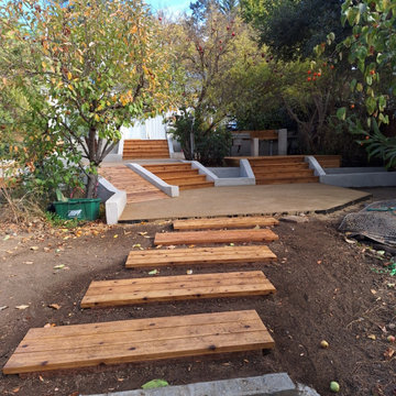 Stucco Walls with ramps and stairs
