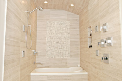 Inspiration for a contemporary bathroom remodel in Other