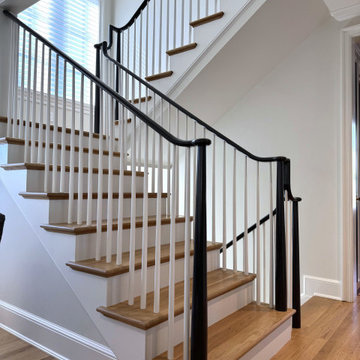 Project #142 | Transitional Staircase with Over-the-Post Balustrade