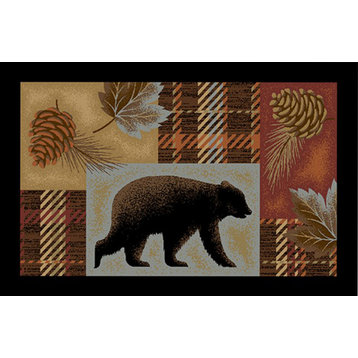 Cozy Cabin Highland Forest Lodge Accent Rug, 30"x46"